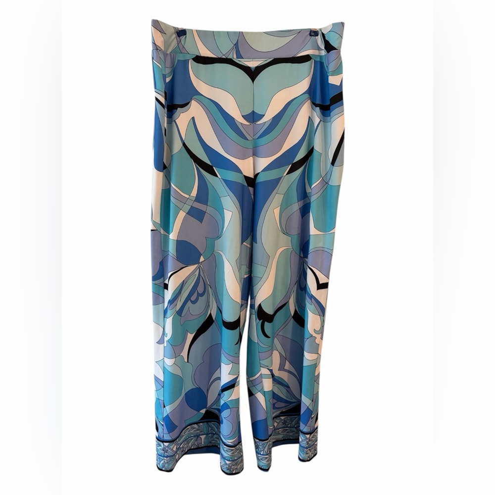Boston Proper Multicolor Wide Leg Palazzo Pants